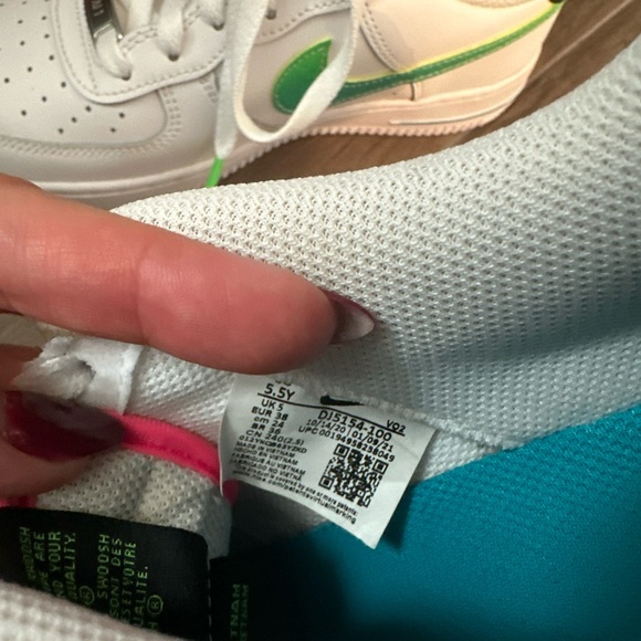 Nike Air Force 1 Aquamarine LV8 sneakers 5.5Y - Picture 4 of 6